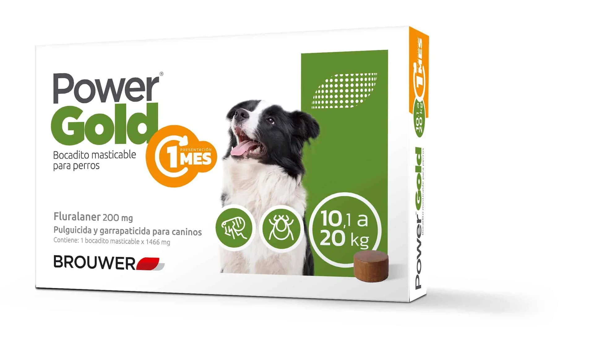 power gold 1 mes pulgas y garrapatas comprimidos 10-20kg