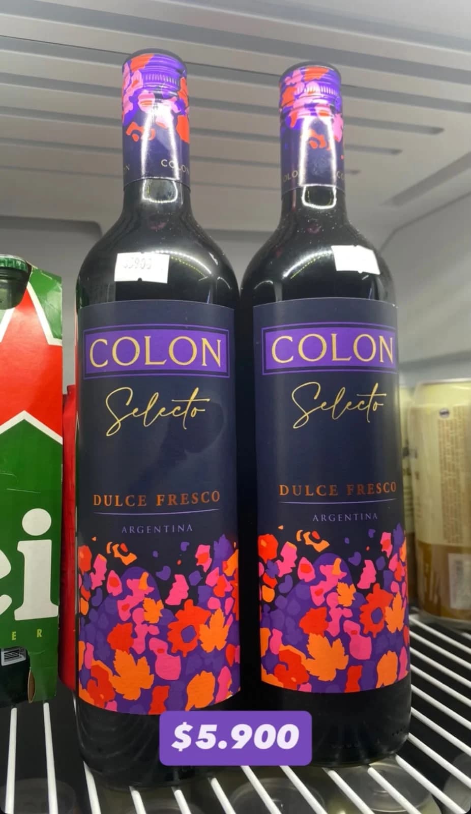 VINO COLON SELECTO DULCE FRESCO 750ML
