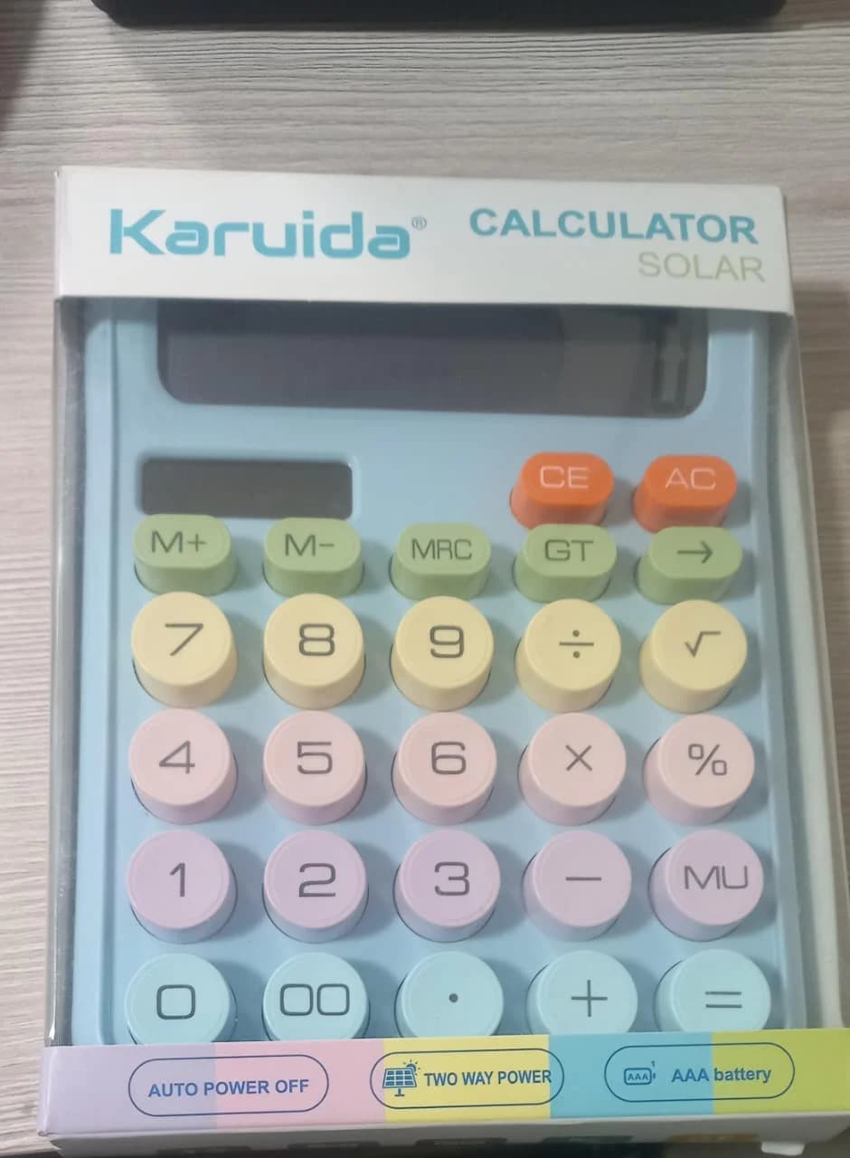 CALCULADORA COLORES 12 DIGITOS