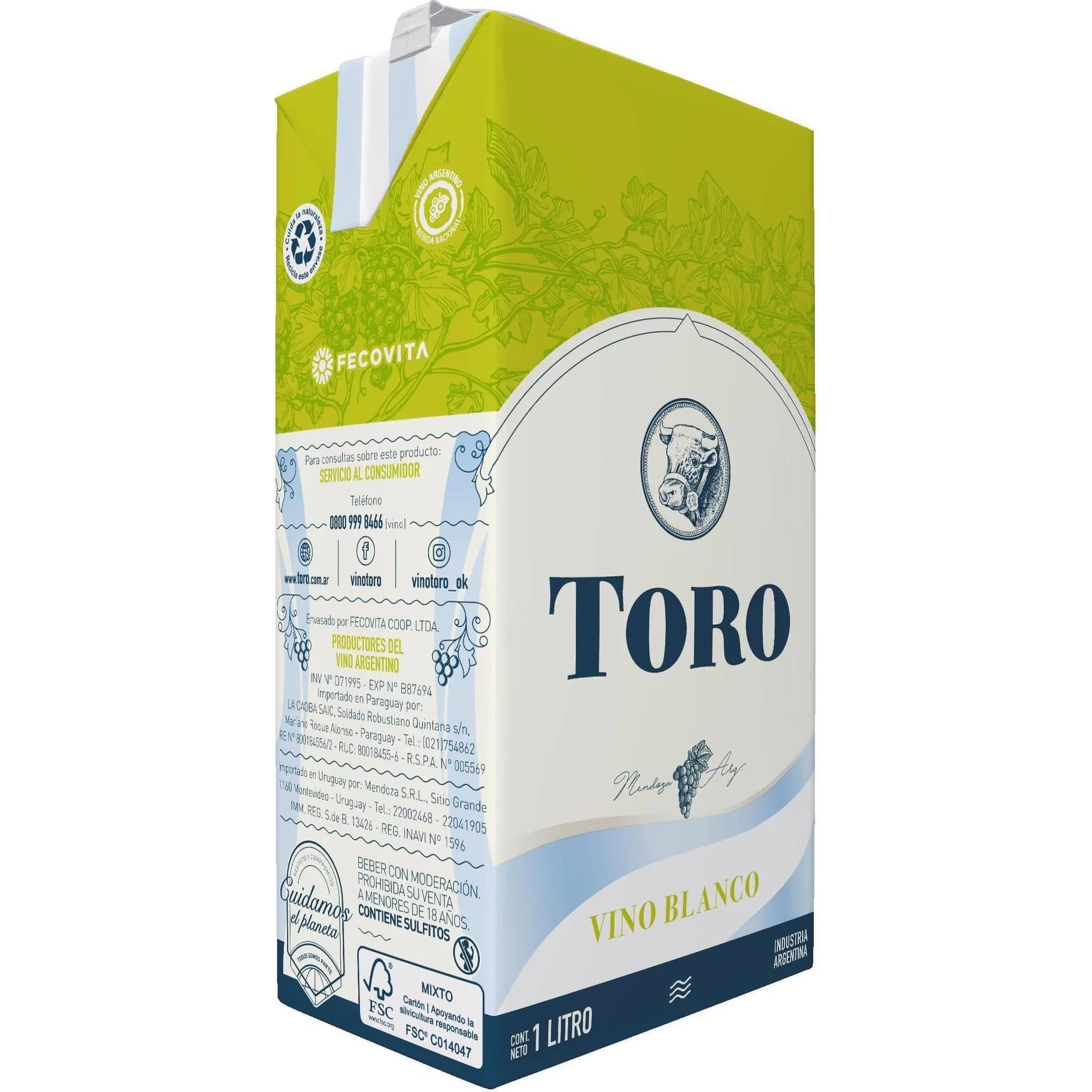 VINO TORO BLANCO TETRA