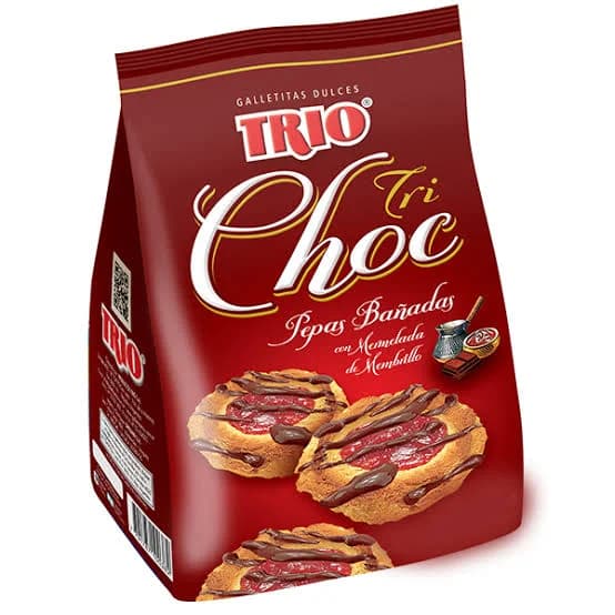 Galletas Pepas Bañadas de chocolate Trio Tri Choc