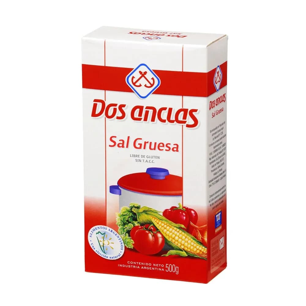 Sal Gruesa Dos Anclas caja 500g