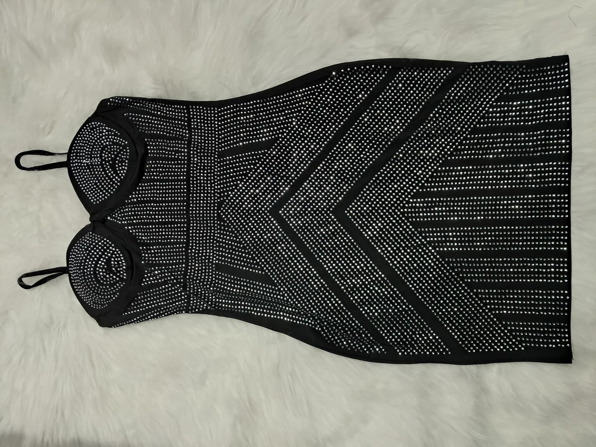 VESTIDO CIN STRASS