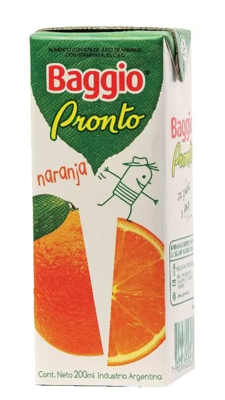 Jugo Baggio Naranja 200ml