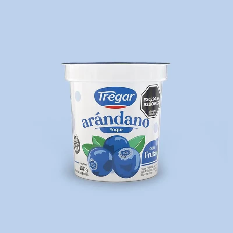 Yogur Tregar 160g Arandanos con frutas