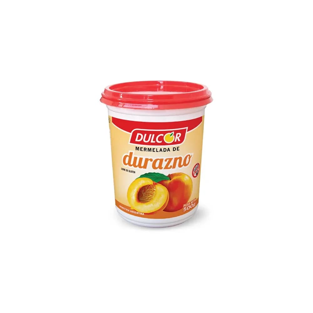 Mermelada de durazno Dulcor 500g