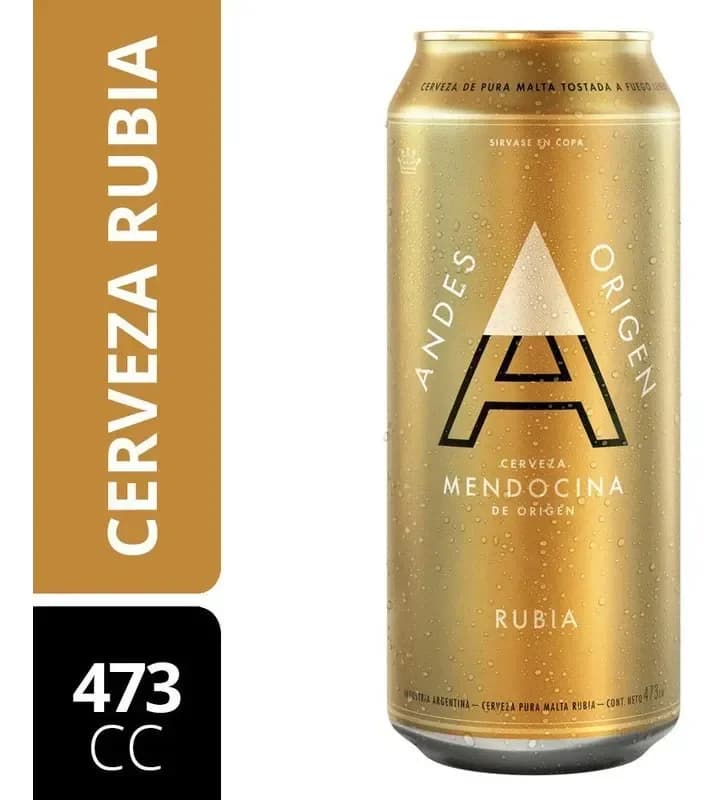 Cerveza Andes Dorada Rubia 473ml
