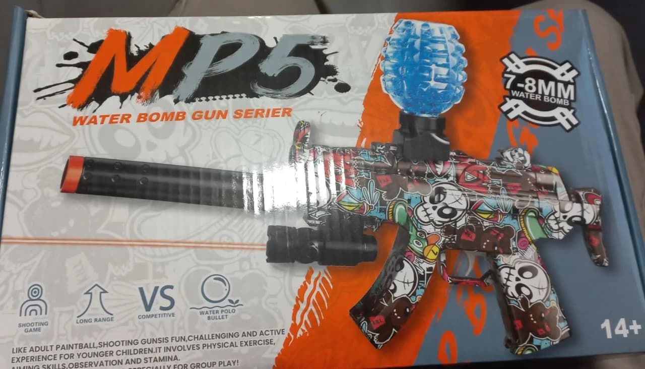 PISTOLA BALA HIDROGEL mp5
