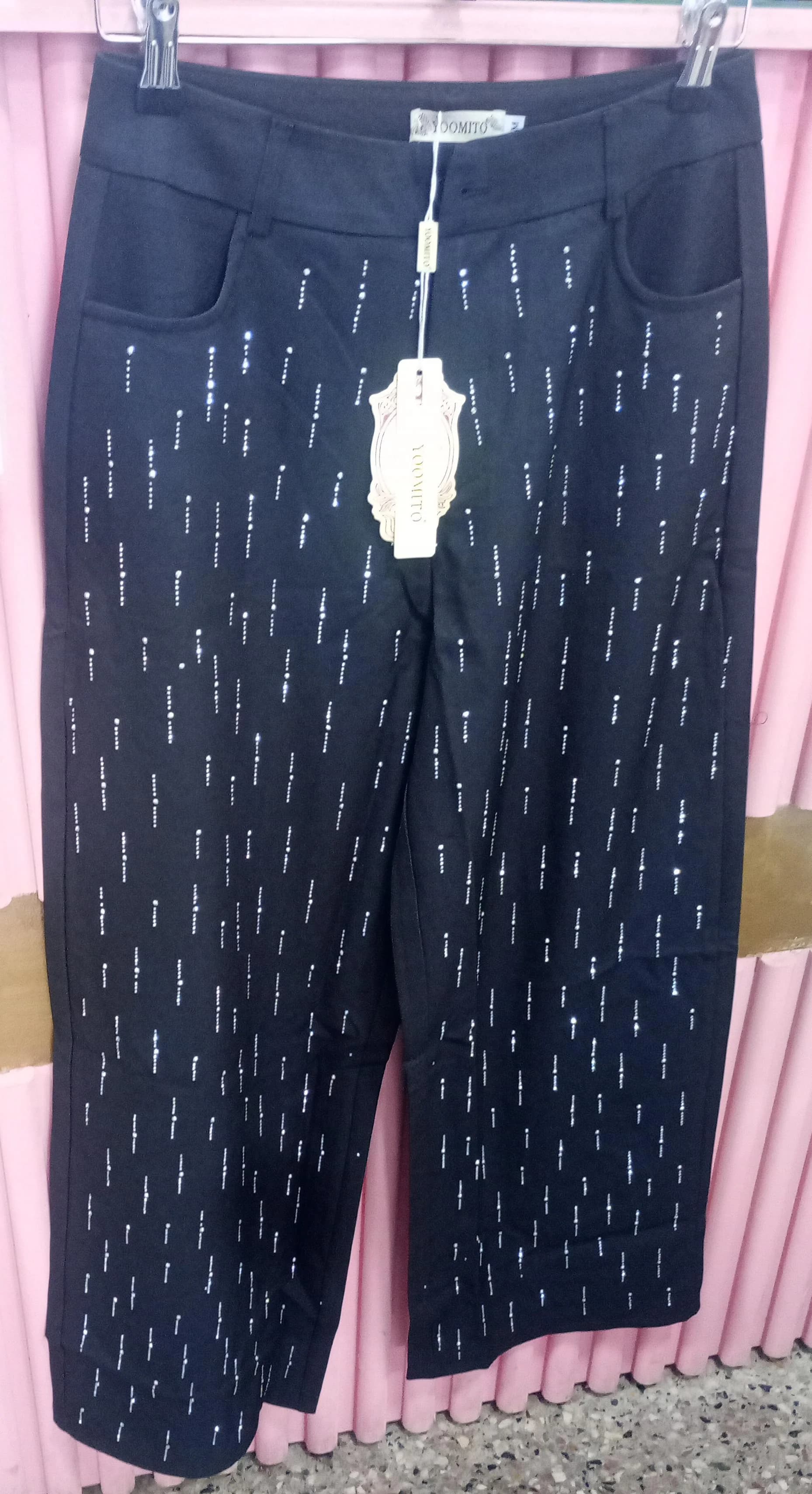 PANTALÓN STRASS LLUVIA