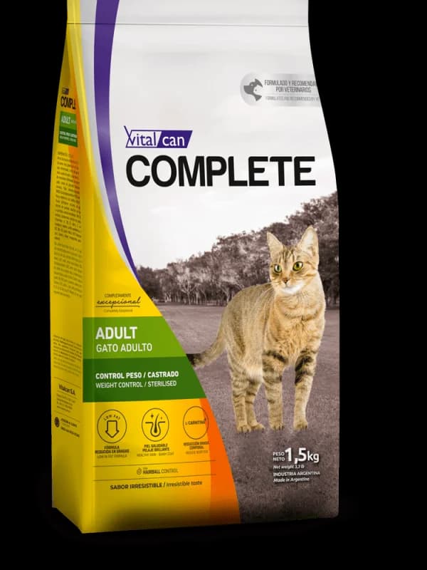 VITAL CAN COMPLETE GATO CONTROL PESO/CASTRADO 7.5 KG