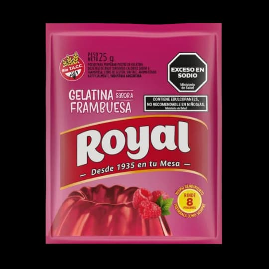 Gelatina Frambuesa Royal 25g