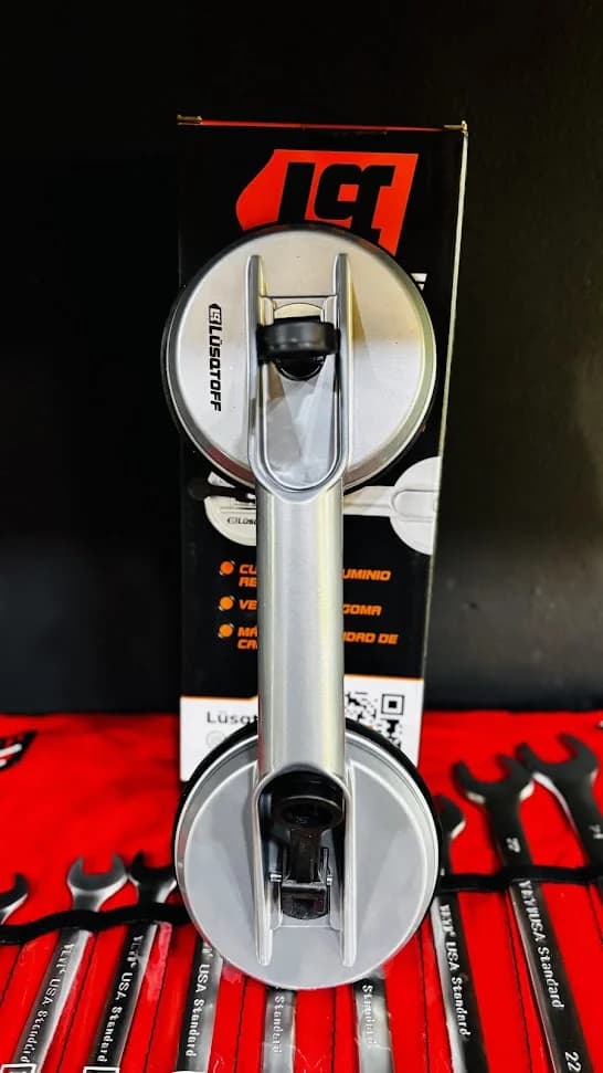 Ventosa doble de aluminio Lusqtoff