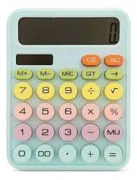 CALCULADORA COLORES 12 DIGITOS