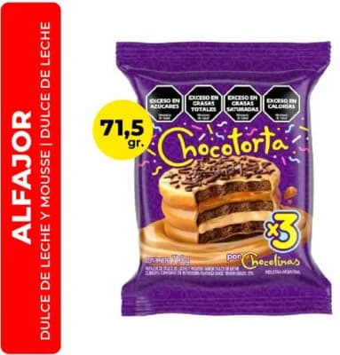 Alfajor Chocotorta Triple 71 Gr