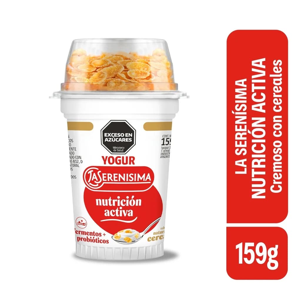 Yogurt con cereales "La Serenísima" 159g