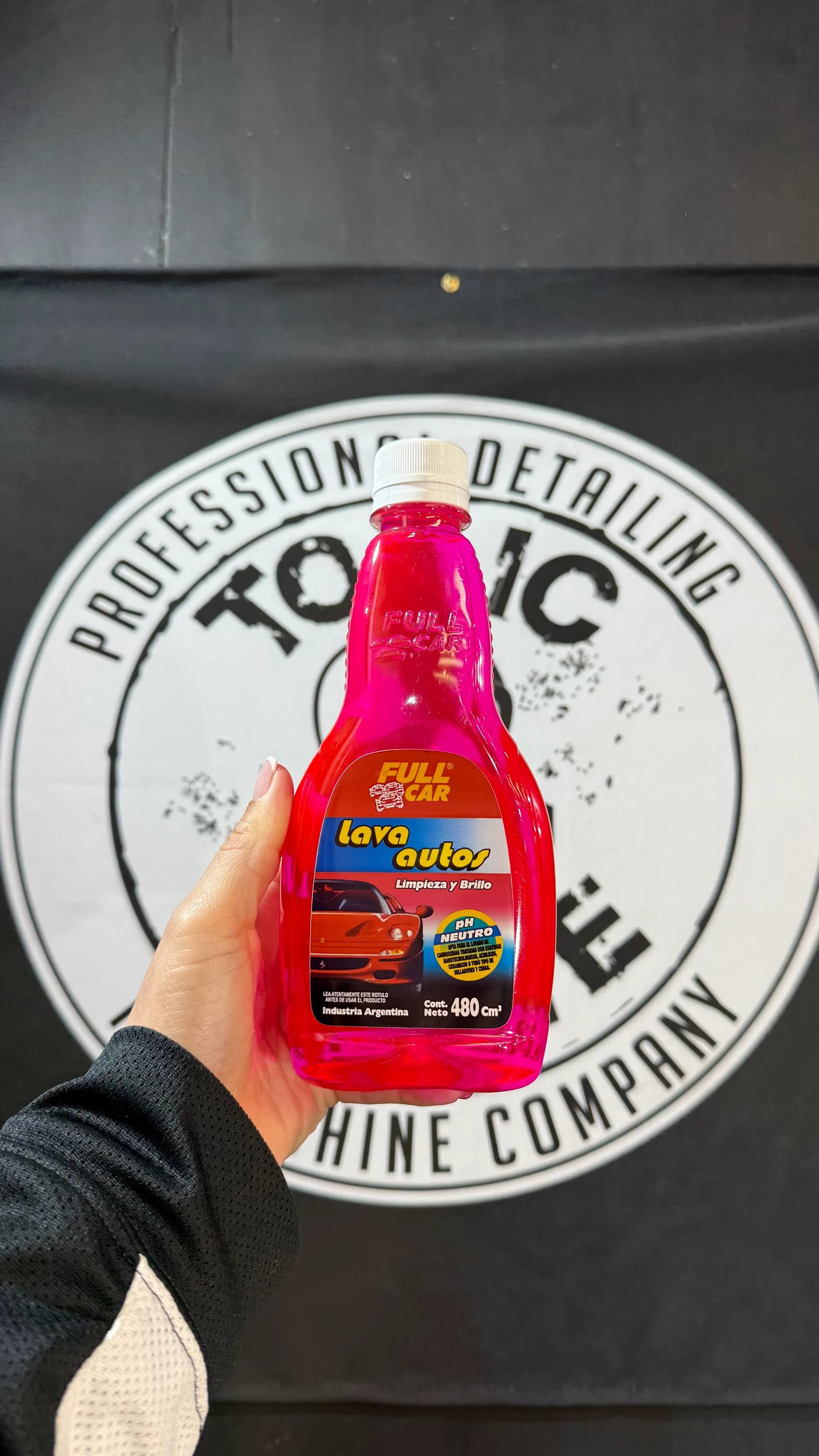 LAVA AUTOS ROJO 480ML FULLCAR