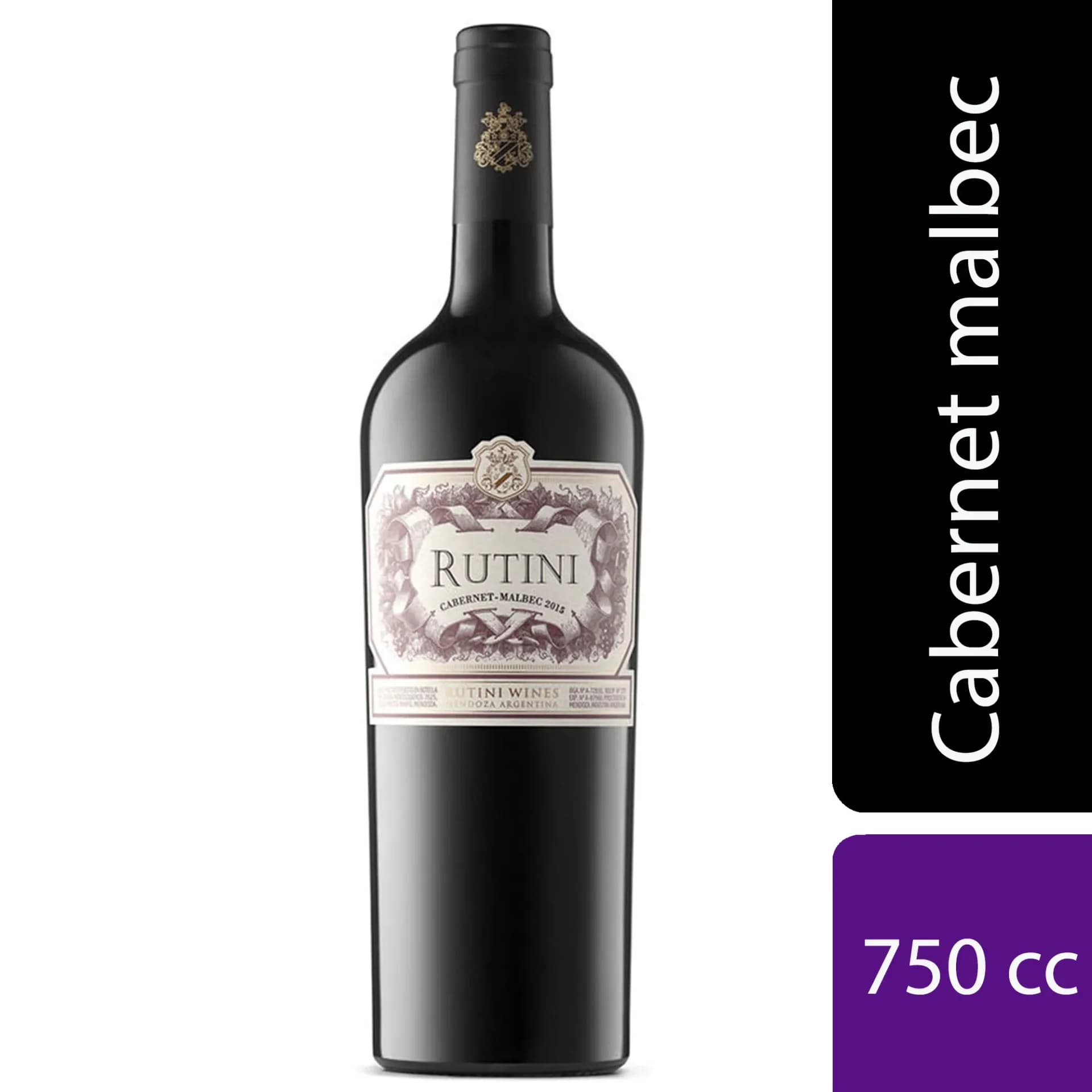 Vino Tinto Rutini Cabernet - Malbec 750 Ml