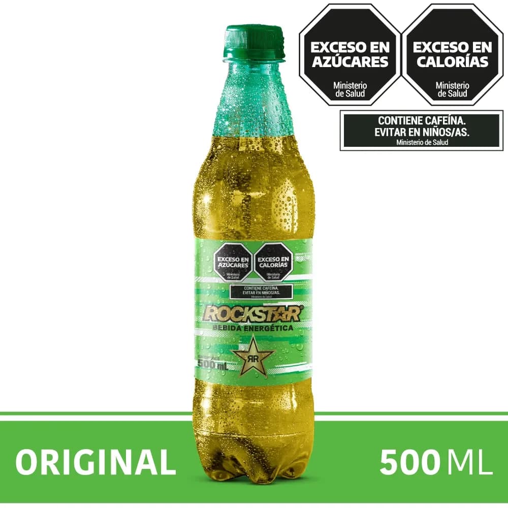 Bebida Energizante Rockstar en Botella 500ml