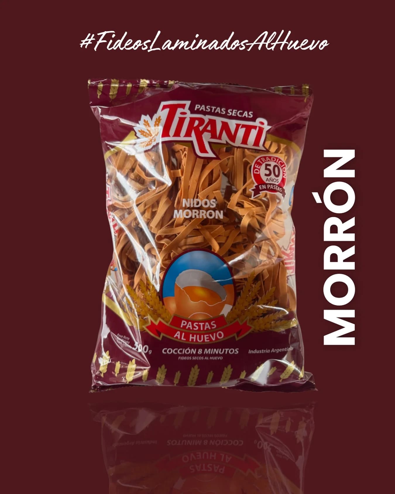 Fideos Tiranti Nido Medio Morron 500g