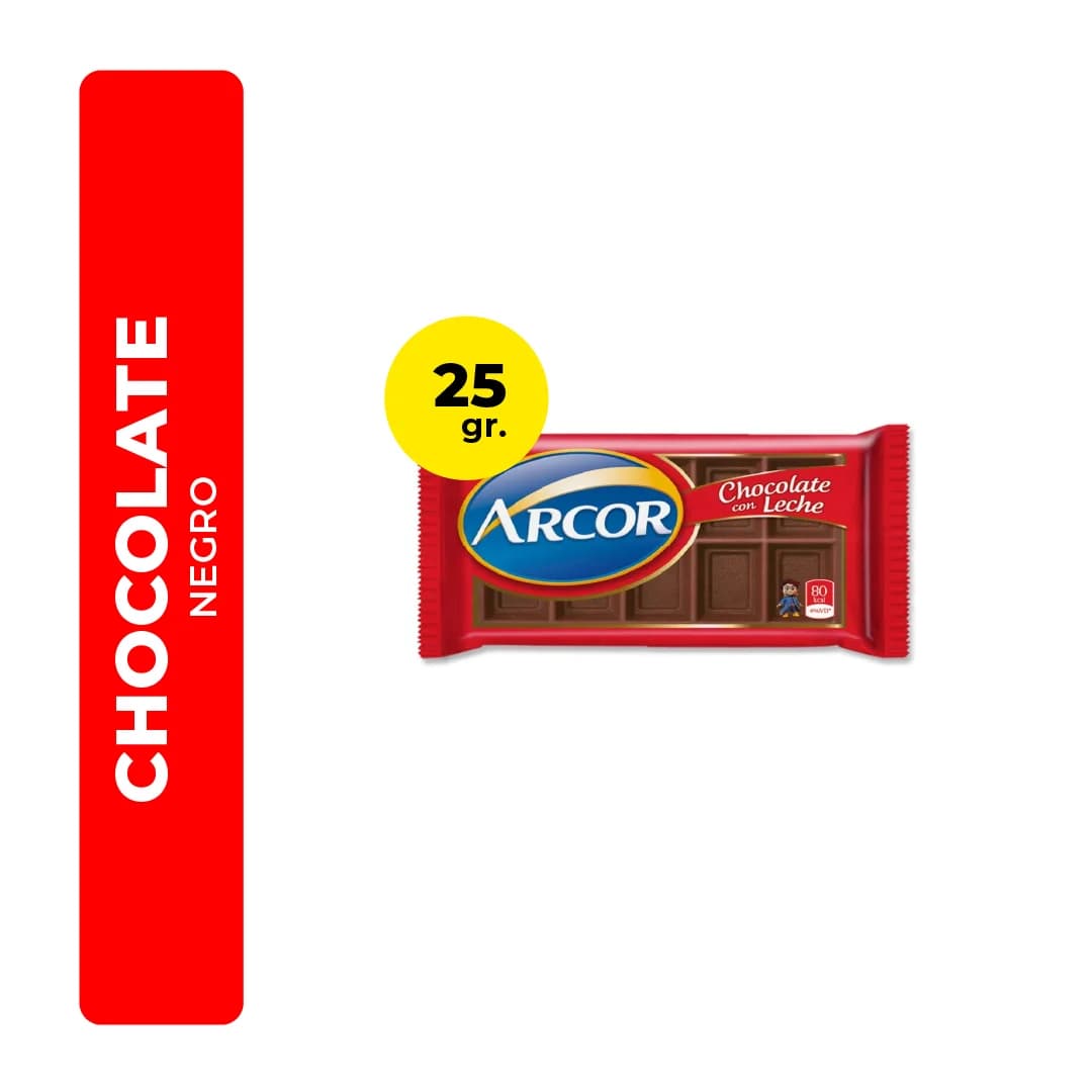 Chocolate Arcor Negro 25 Gr