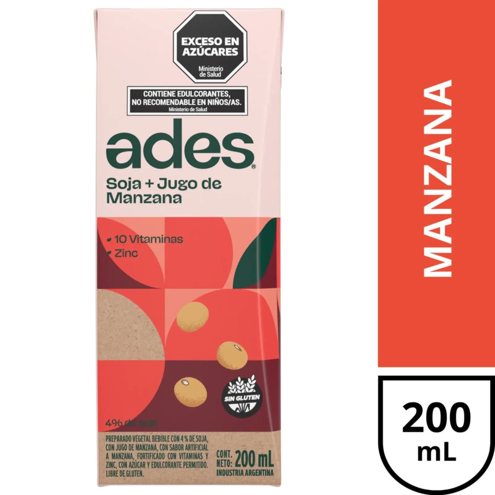 Jugo Ades Manzana 200Ml