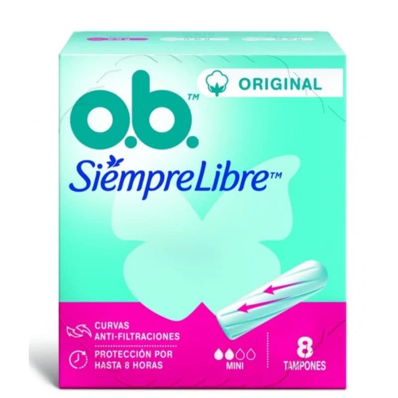 Tampones Ob Siempre Libre Mini x 8 unidad
