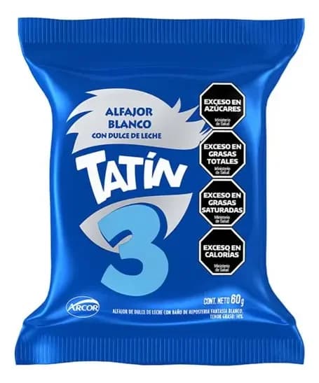 Alfajor Tatin Triple Blanco 60 Gr