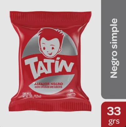 Alfajor Tatin Negro Simple 33 Gr