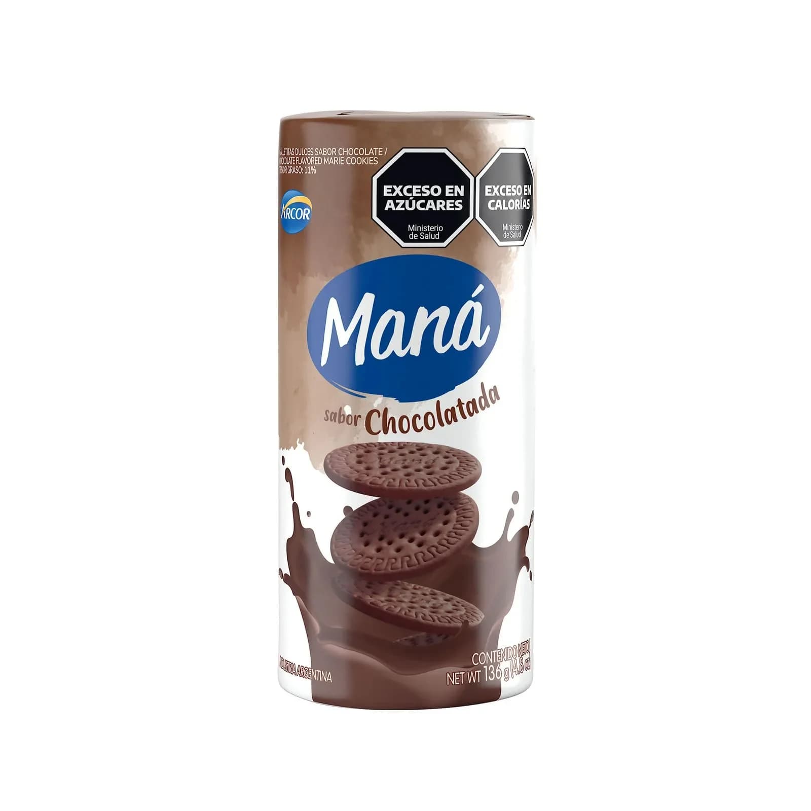 Galletitas Maná Sabor Chocolatada 136 Grs