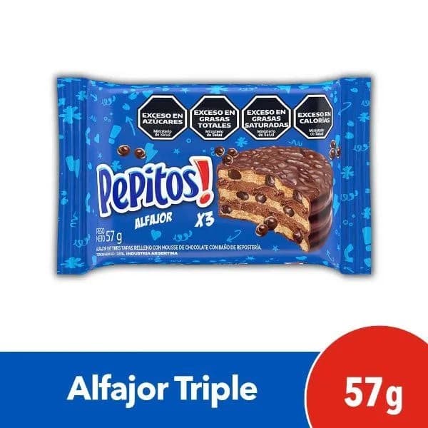 Alfajor Triple Pepitos 57 Gr