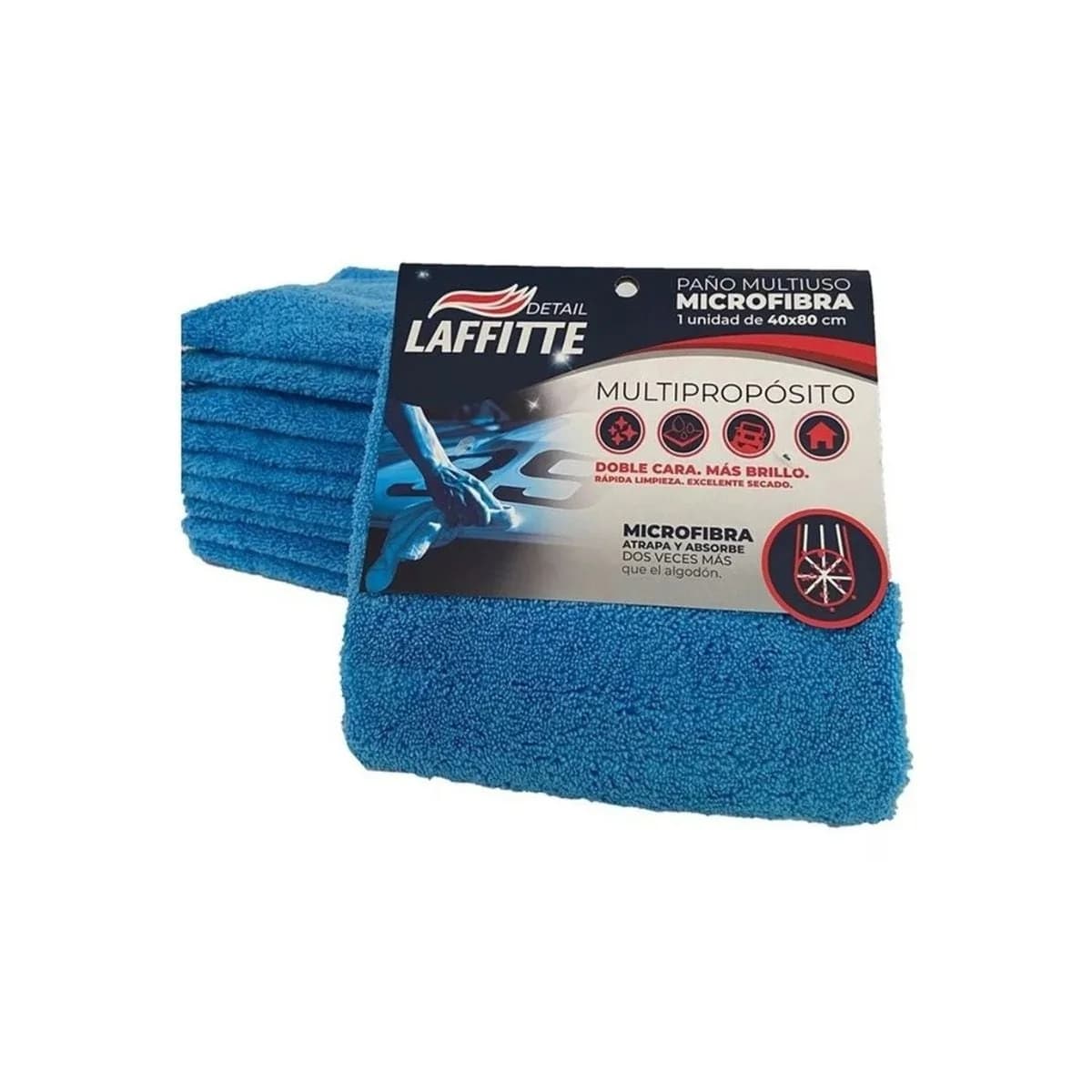 MICROFIBRA DE SECADO 40X80 AZUL LAFFITTE