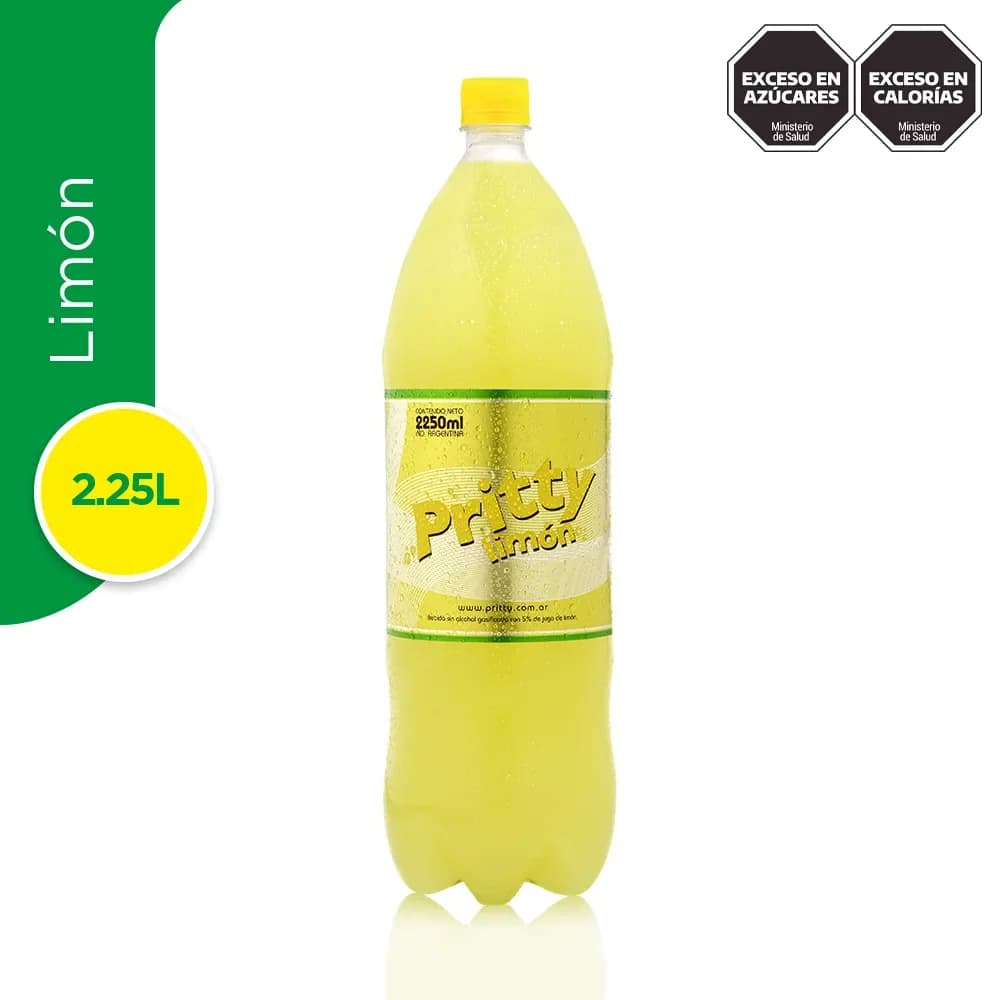 Gaseosa Limón Pritty 2,25 Lts