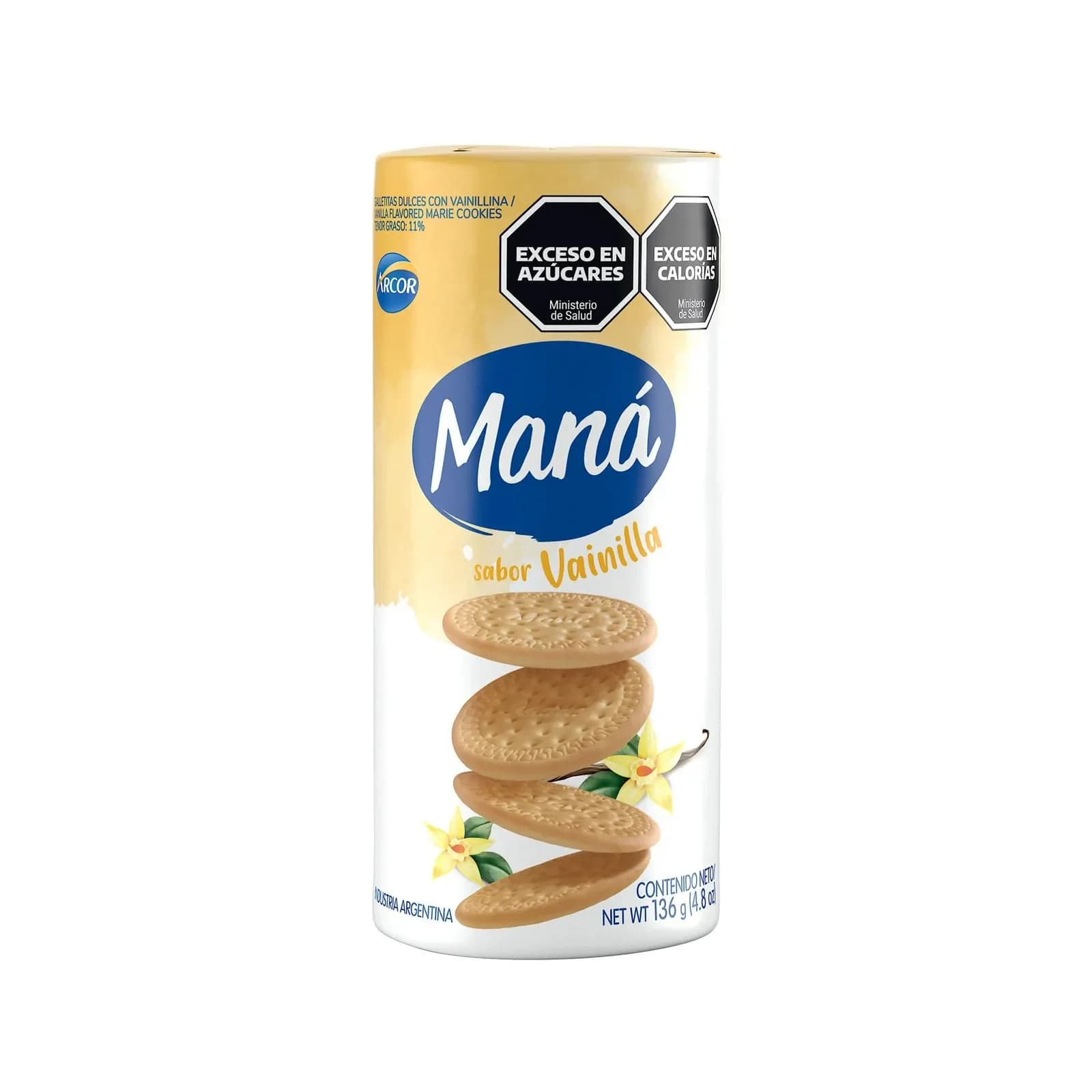 Galletitas Maná de Vainilla Livianas 136 Grs
