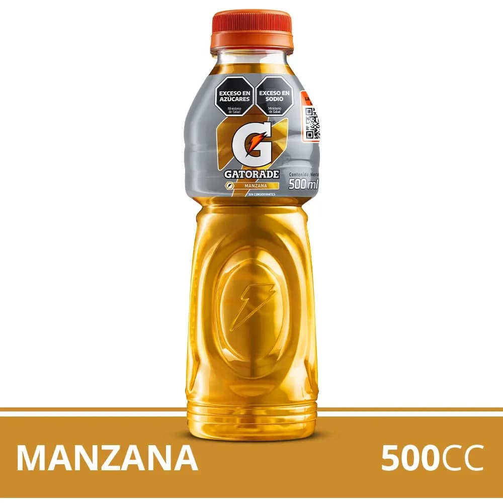 Bebida isotonica Gatorade Manzana 500 ml