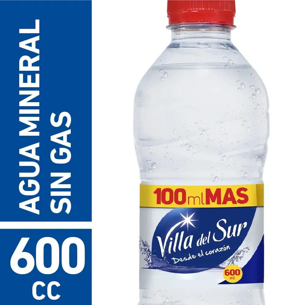 Agua Mineral Sin Gas Villa del Sur 600 ml