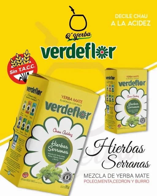 Yerba Verdeflor Hierbas Serranas 500Gr