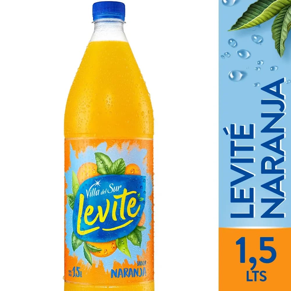 Agua Saborizada de Naranja Levité 1,5 lts