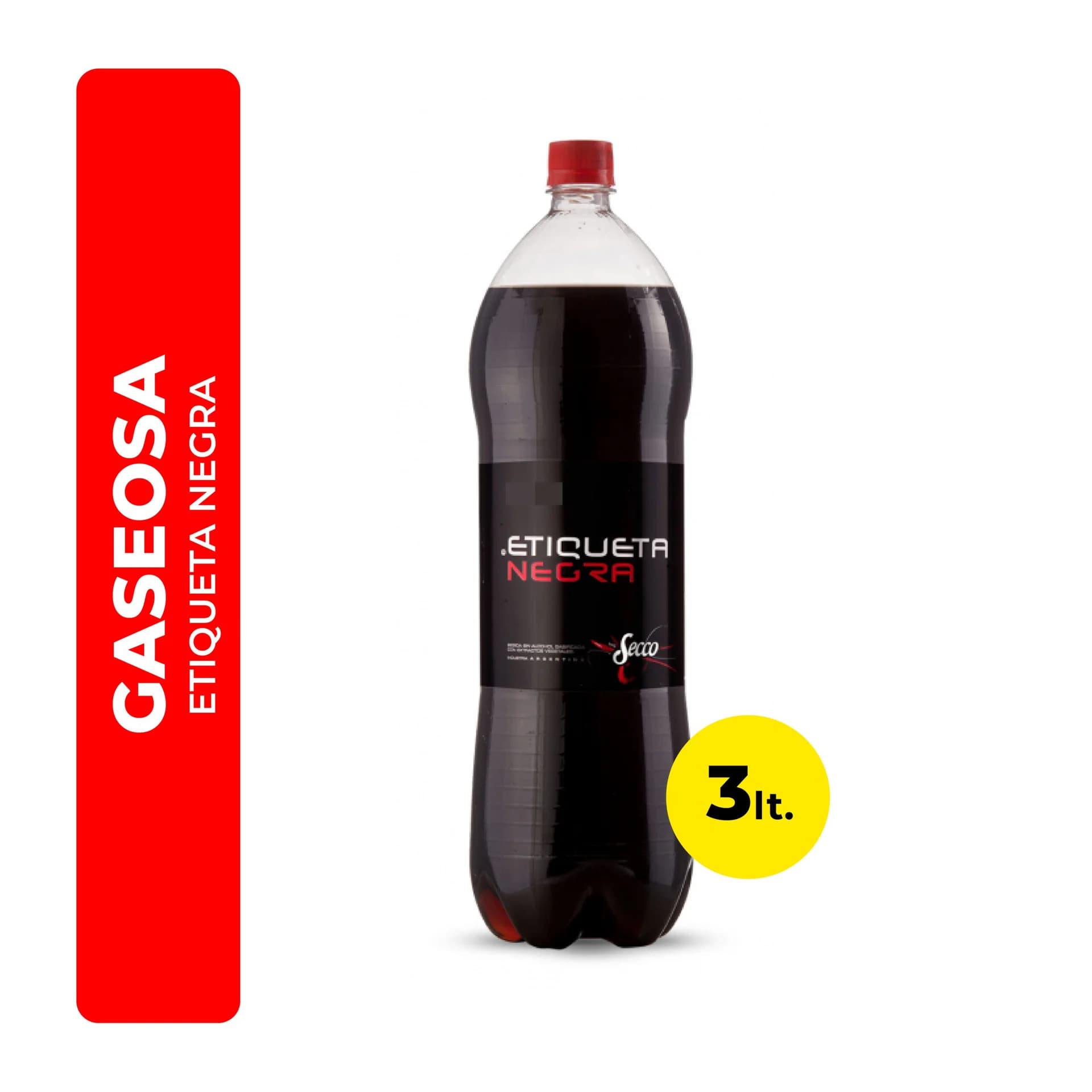 Gaseosa Secco Etiqueta Negra 3 Lts