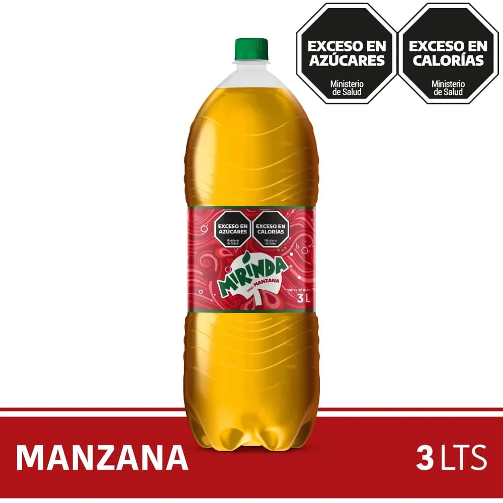 Gaseosa Manzana Mirinda regular 3 Lts