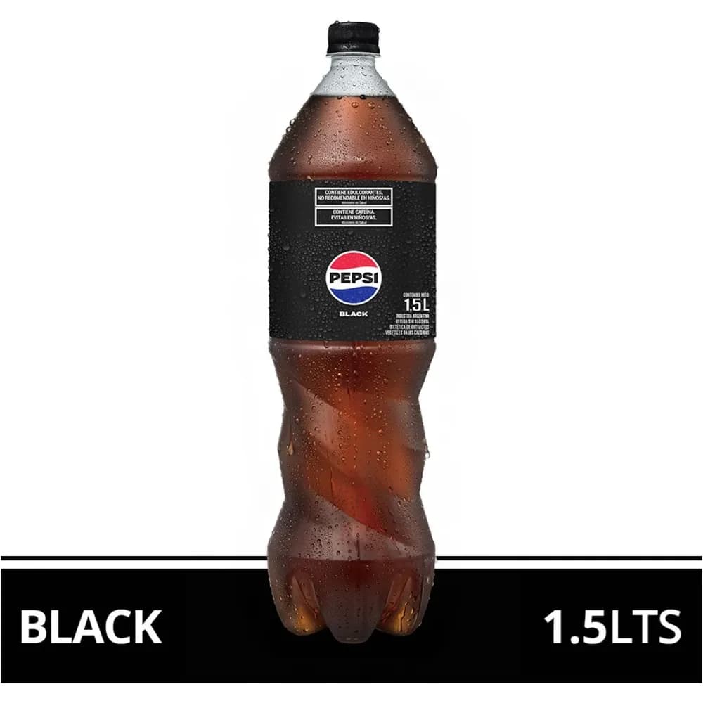 Gaseosa Cola Pepsi Black Descartable 1,5 Lts