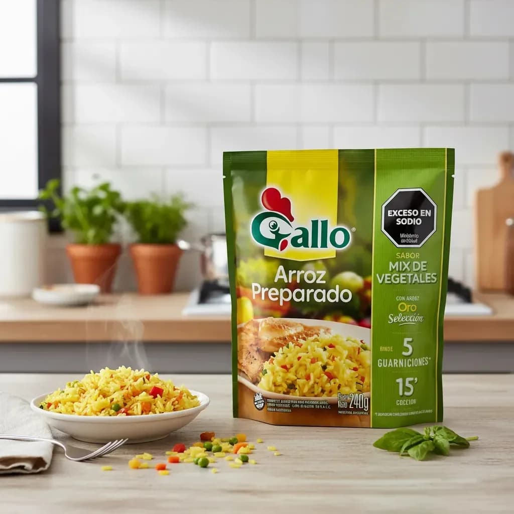 Arroz Gallo Oro Preparado Mix Vegetales 240 Grs