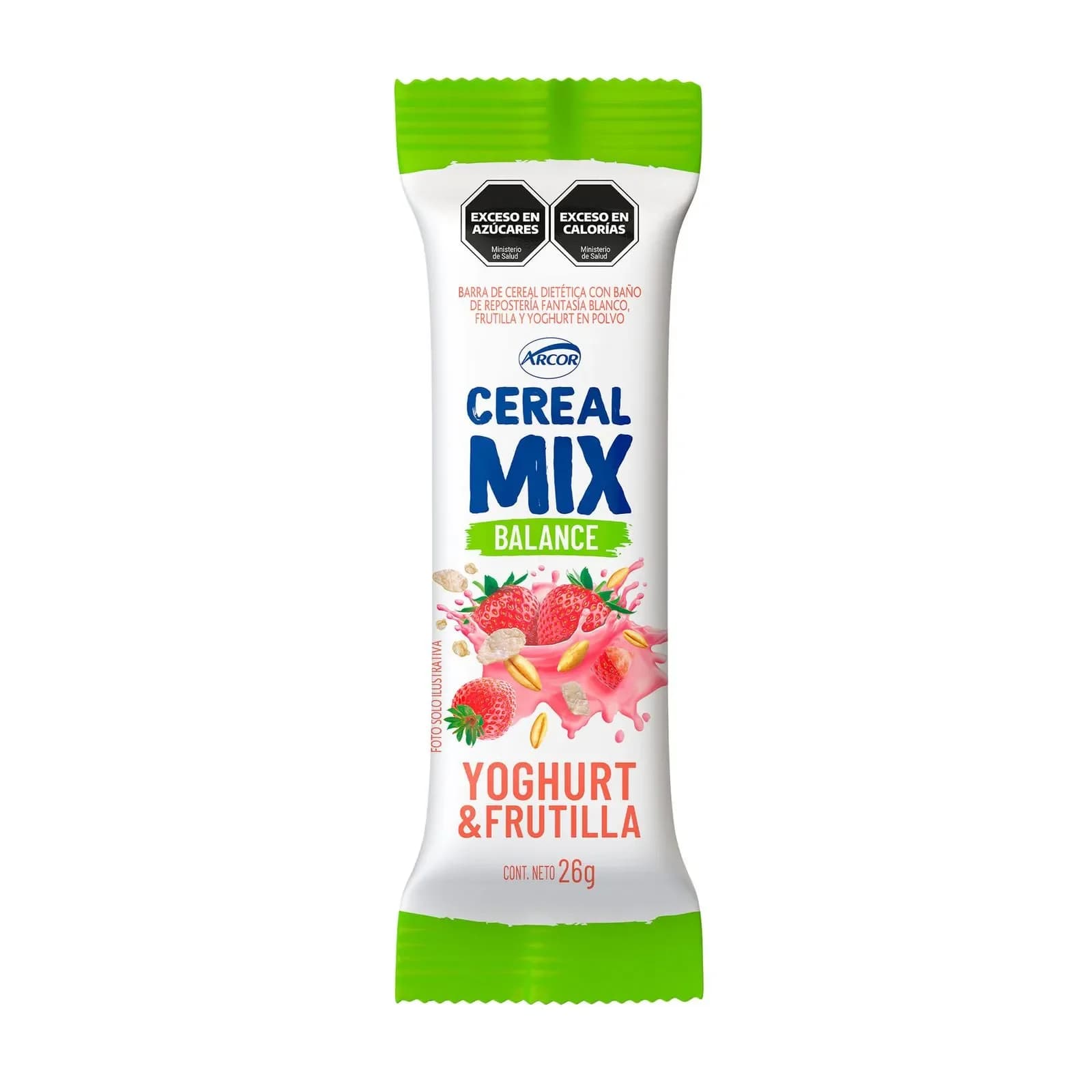 Barrita de Cereal Mix Light Yogur Frutilla 1u. 26g