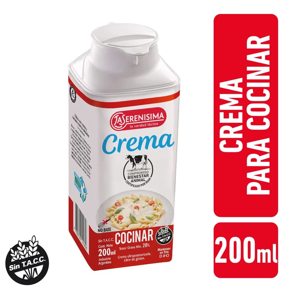 Crema de leche cocinar 200ml