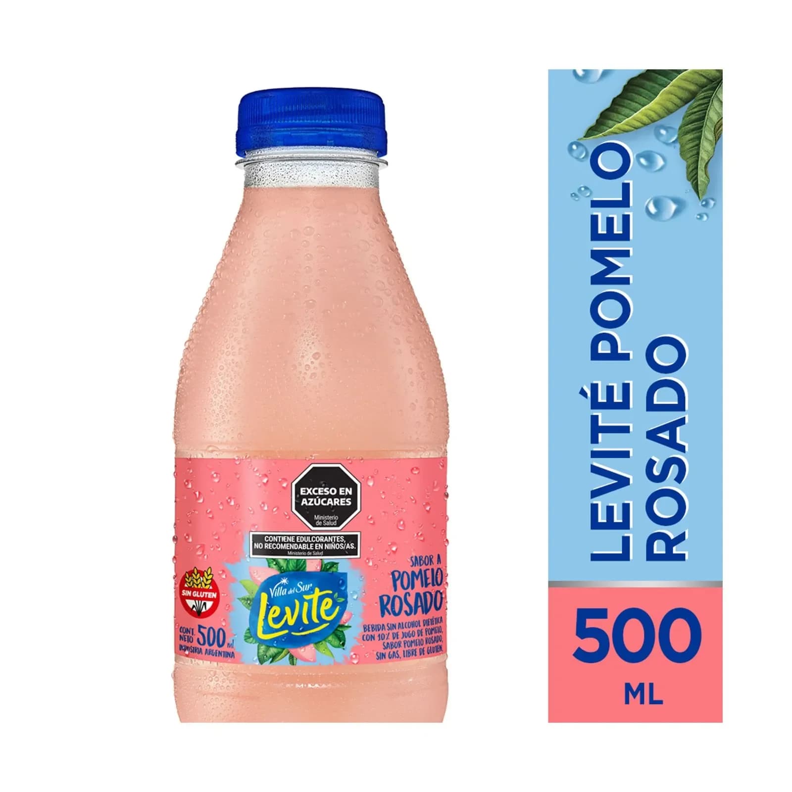 Agua Saborizada de Pomelo Rosado Levité sin gas 500 ml