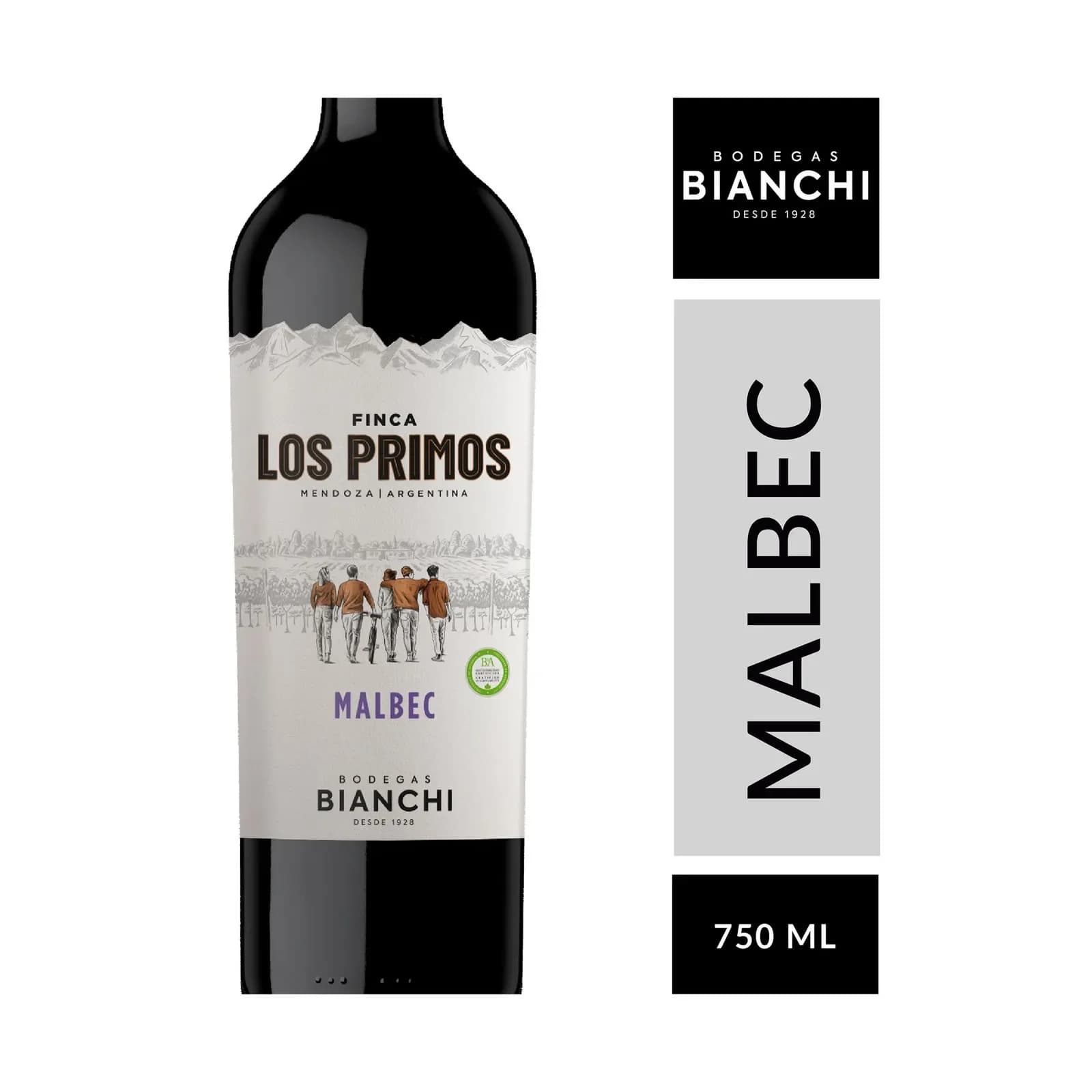 Vino Tinto Malbec Los Primos 750 ml