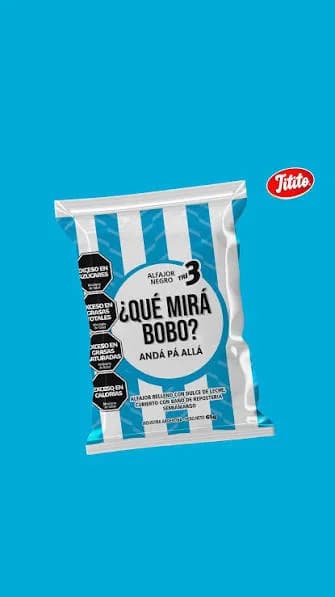Alfajor Negro Que Mira Bobo