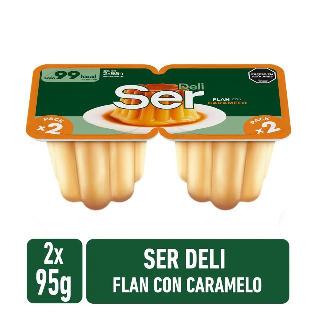 Postre Ser flan con caramelo 190gr uniddad