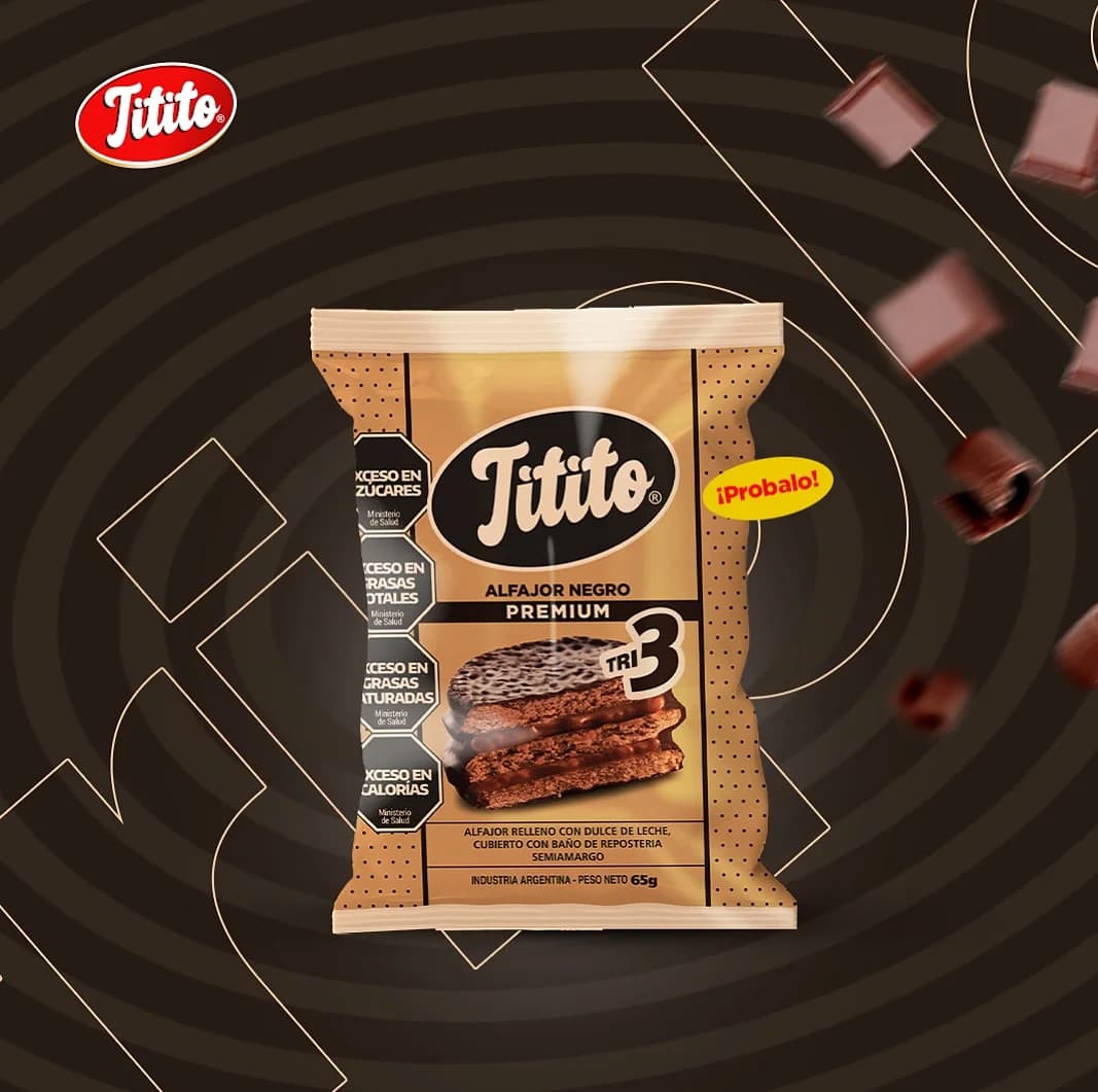 Alfajor Titito Triple Negro
