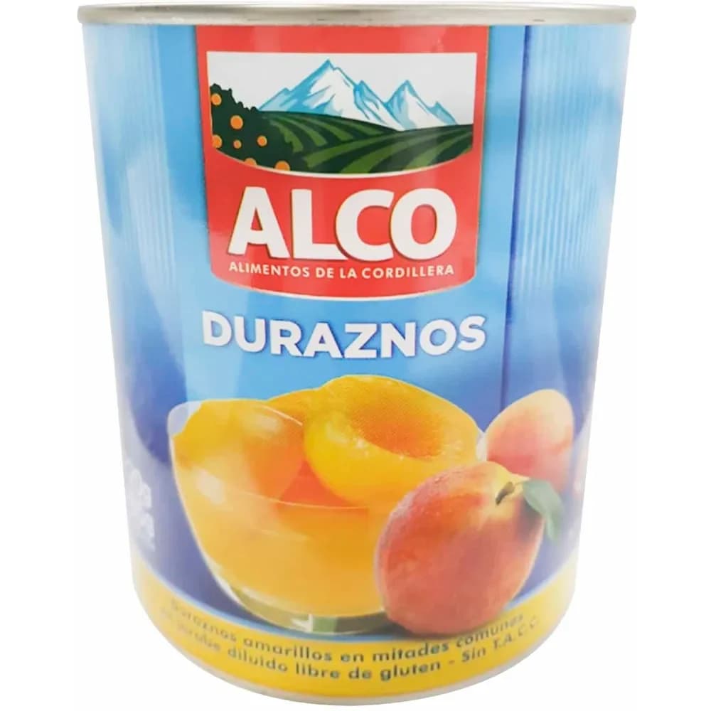 Enlatados Duraznos en mitades Alco 820g