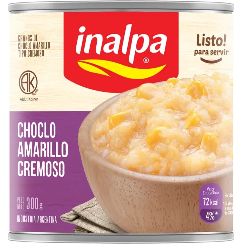 Choclo Inalpa Amarillo Cremoso 300 Grs